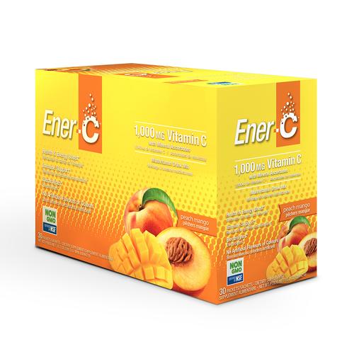 Ener-C Peach Mango Multivitamin Drink Mix 30pks