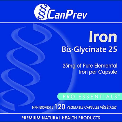 CANPREV IRON BIS-GLYCINATE 25 25mg 120caps