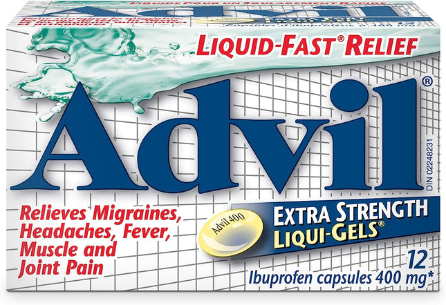 ADVIL EXTRA STRENGTH LIQUI-GELS 400mg 12caps