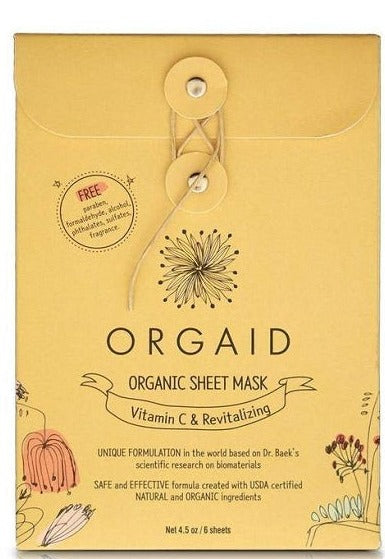 Orgaid Vitamin C Sheet Mask 6pack