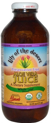 Lily of the Desert Aloe Whole Leaf Juice Preservative Free 473ml