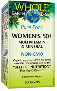 Natural Factors Whole Earth and Sea Women's Multi 50+ 60tabs