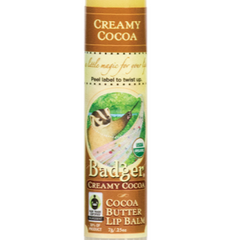 Badger Creamy Cocoa Lip Balm 7g
