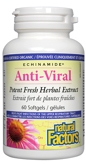 Natural Factors Echinmide Anti-Viral Potent Fresh Herbal Extract 60sg