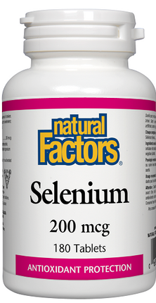 Natural Factors Selenium 200mcg 180tabs 