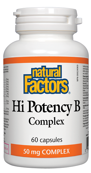 Natural Factors Hi Potency B Complex 50mg 60caps