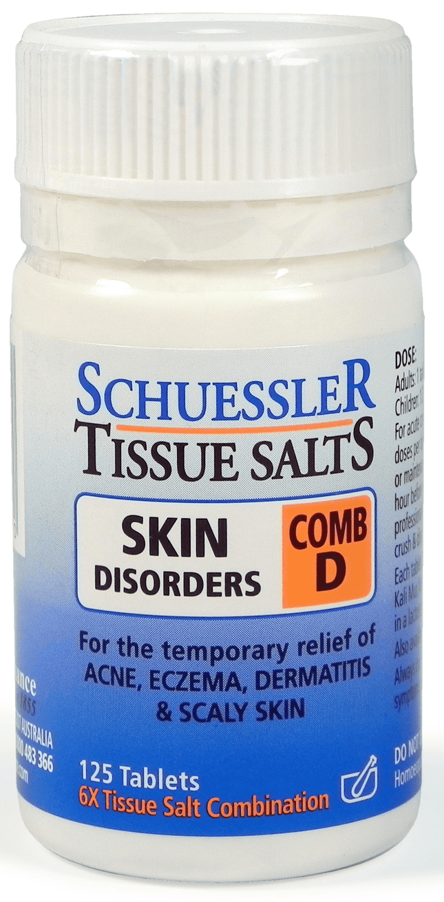 SCHUESSLER TISSUE SALTS COMB D 125tab.s