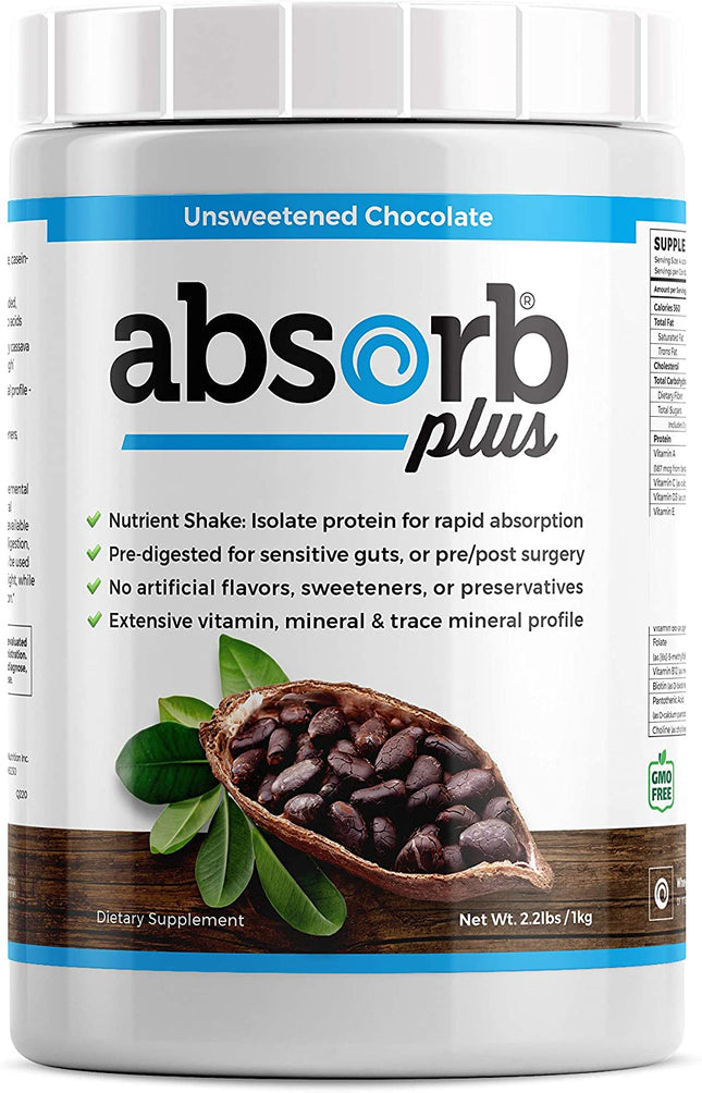 ABSORB PLUS UNSWEETENED CHOCOLATE 1kg 