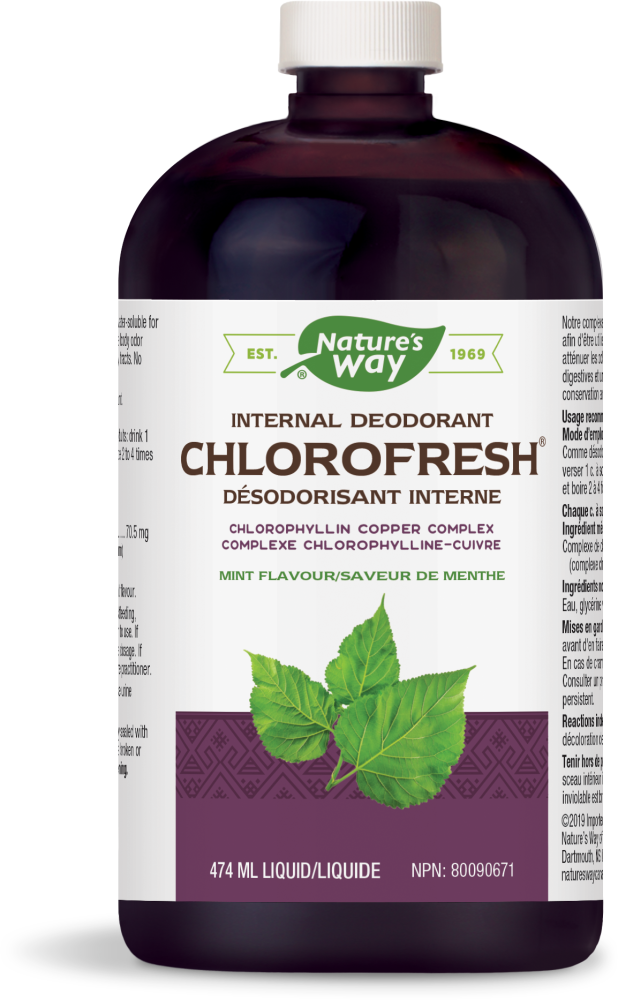 Nature's Way Chlorofresh Chlorophyllin Copper Complex Liquid - Mint Flavour 474ml