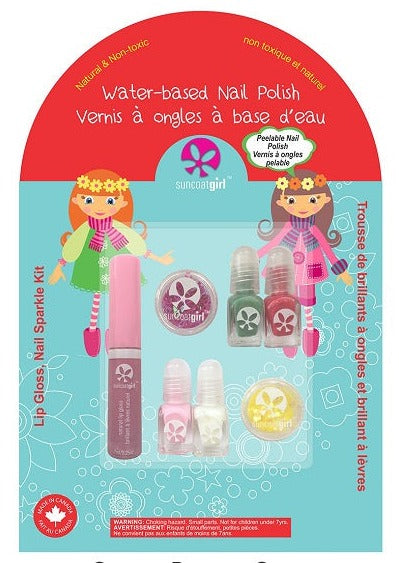 SUNCOAT GIRL LIP GLOSS, NAIL SPARKLE KIT 1pk