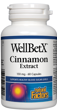 Natural Factors WellBetX Cinnamon 60caps