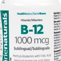 Prairie Naturals Vitamin B12 1000mcg & Folic Acid 60tabs