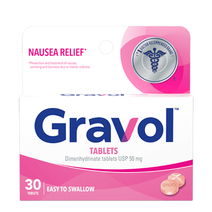 GRAVOL NAUSEA RELIEF EASY TO SWALLOW TABLETS - ADULTS 30tabs