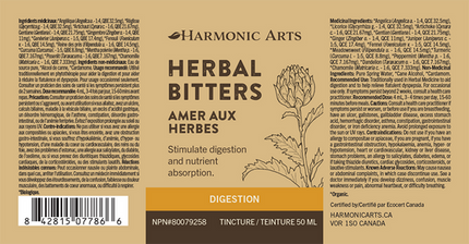 HARMONIC ARTS HERBAL BITTERS 50ml