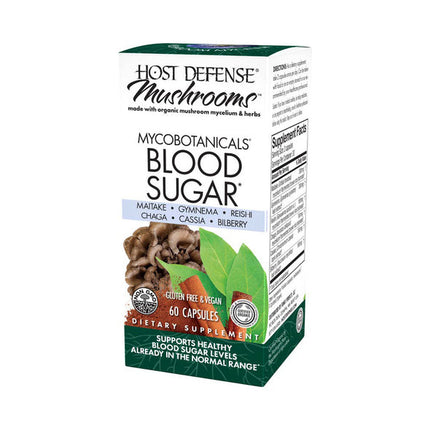 HOST DEFENSE MYCOBOTANICALS BLOOD SUGAR 60caps