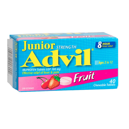 ADVIL JUNIOR STRENGTH CHEWABLE - FRUIT 40tabs