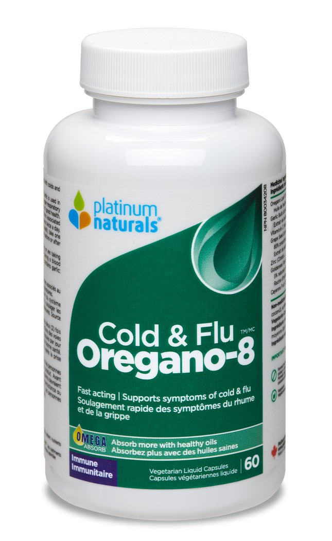 PLATINUM NATURALS COLD & FLU OREGANO-8 60sg