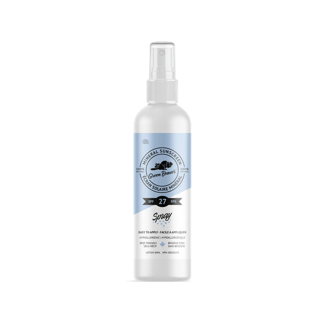 GREEN BEAVER MINERAL SUNSCREEN - SPF 27 SPRAY 90ml