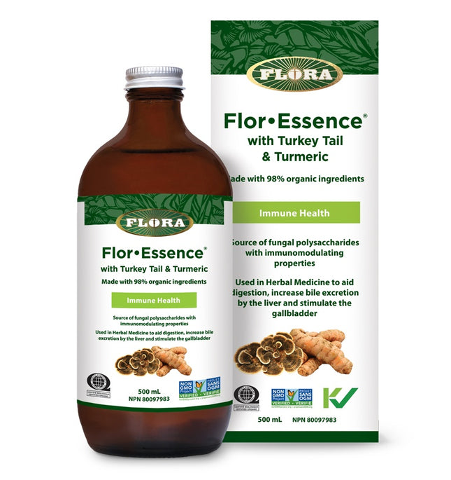 Flora Flor-Essence with Turkey Tail and Turmeric 500ml