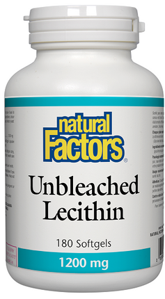 Natural Factors Unbleached Lecithin 1200mg 180sg