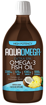 Aquaomega Omega-3 Fish Oil Tropical 225ml