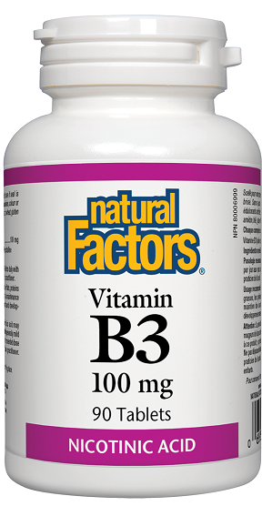 Natural Factors Vitamin B3 100mg 90tabs