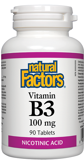 Natural Factors Vitamin B3 100mg 90tabs 