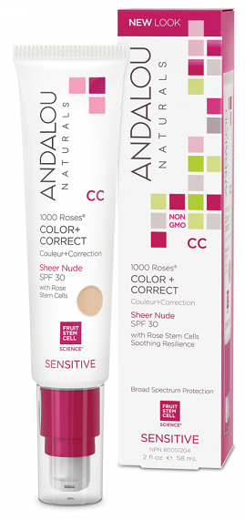 Andalou Naturals 1000 Roses Sheer Nude SPF30 58ml