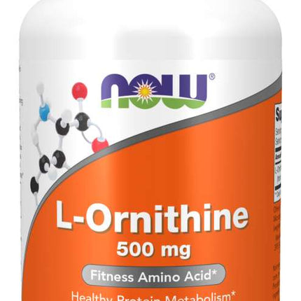 Now L-Ornithine Fitness Amino Acid 500mg 120vcaps