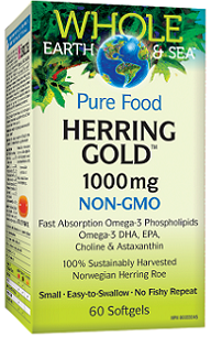 Natural Factors Whole Earth and Sea Herring Gold 1000mg 60sg