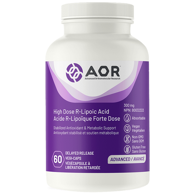 AOR High Dose R-Lipoic Acid 60vcaps