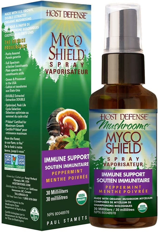Host Defense Myco Shield Spray Peppermint 30ml