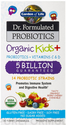 Garden of Life Dr Formulated Probiotics Organic Kids 5 billion 30tabs