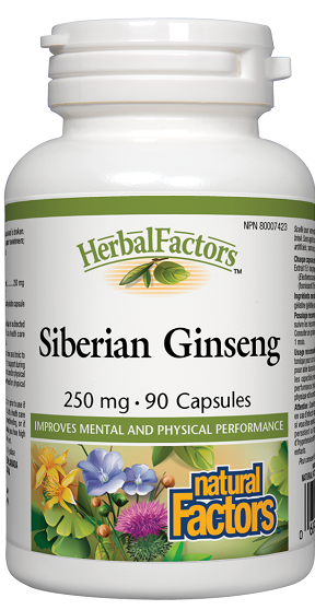 Natural Factors Siberian Ginseng 250mg 90caps