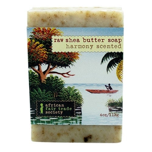 African Fair Trade Society Raw Shea Butter Soap Harmony Scented 114g