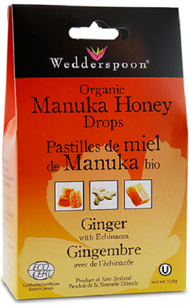 Wedderspoon Manuka Drops Ginger 120g
