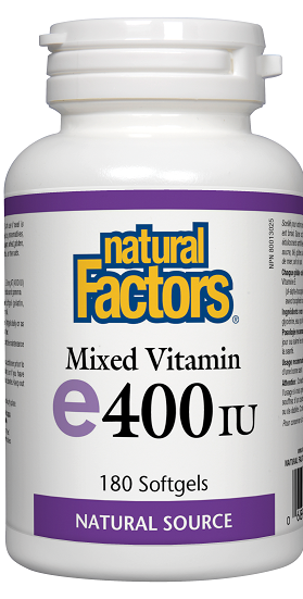 Natural Factors Mixed Vitamin E 400IU 180sg