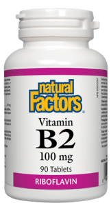 Natural Factors Vitamin B2 100mg 90tabs