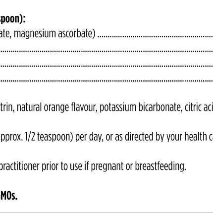 DESIGNS FOR HEALTH C + BIOFIZZ  ORANGE FLAVOUR 144g