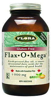 Flora Flax-O-Mega Flax Oil 1000mg 90caps