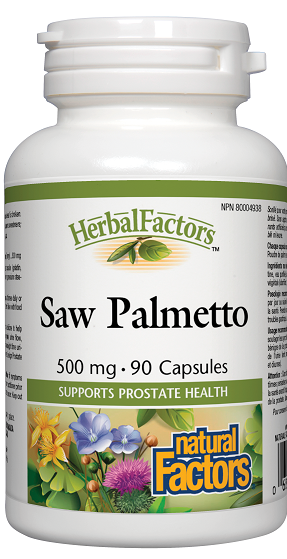 Natural Factors Saw Palmetto Berries 500mg 90caps