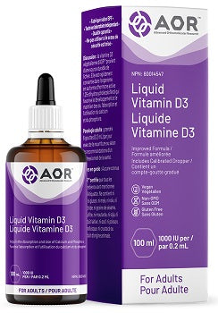 AOR Vitamin D3 Adult 1000IU 100ml 