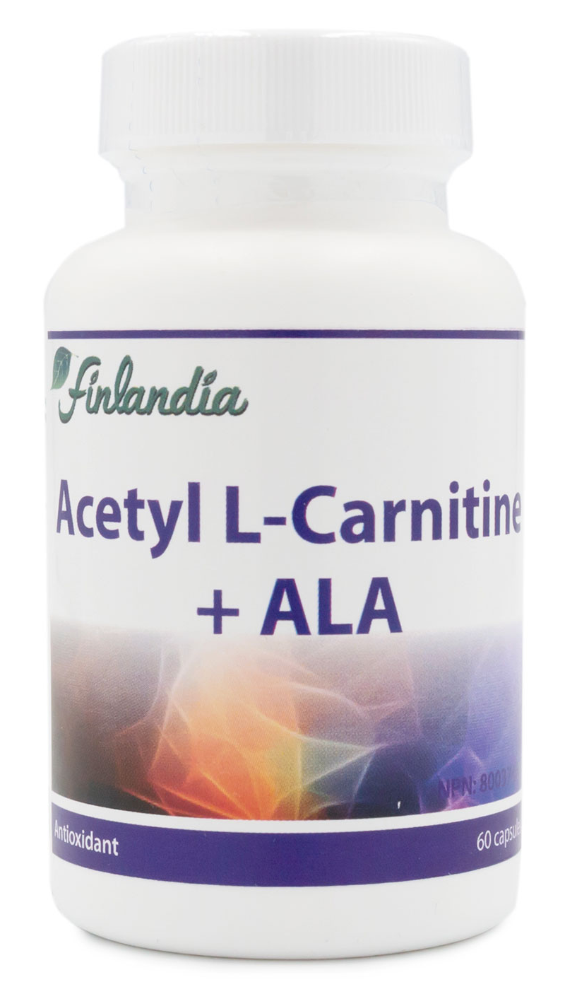 FINLANDIA ACETYL L-CARNITINE PLUS ALPHA LIPOIC ACID 60s, 60484 Finlandia Natural Pharmacy FINLANDIA ACETYL L-CARNITINE PLUS ALPHA LIPOIC ACID 60s, 60484 Finlandia Natural Pharmacy