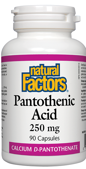 Natural Factors Pantothenic Acid 250mg 90caps 