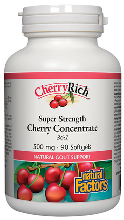Natural Factors CherryRich Super Strength Concentrate 500mg 90sg
