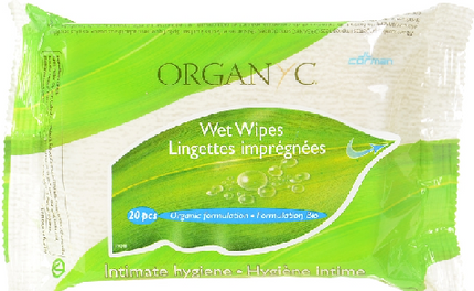 Organyc Intimate Wet Wipes 20pcs