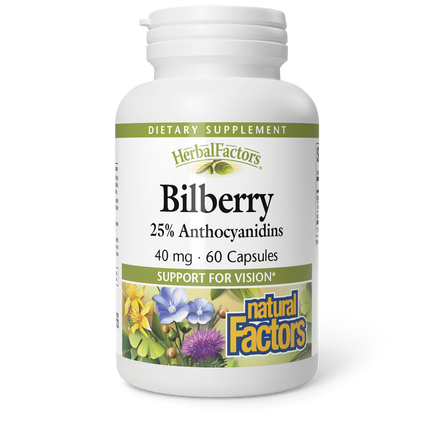 NATURAL FACTORS BILBERRY 90caps