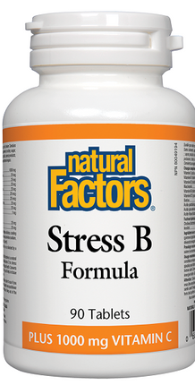 Natural Factors Stress B Formula Plus 1000mg Vitamin C 90tabs