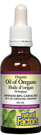 Natural Factors Organic Oil of Oregano 60ml 