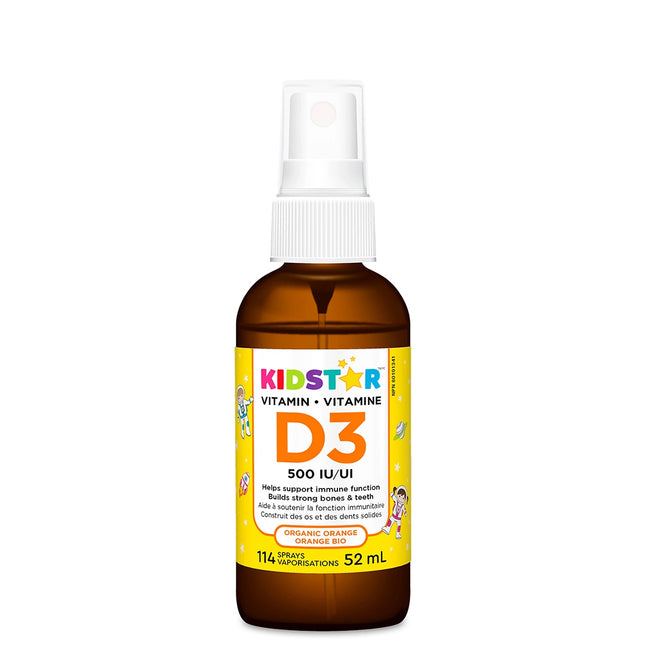 KIDSTAR VITAMIN D3 SPRAY (ORGANIC ORANGE) 52ml